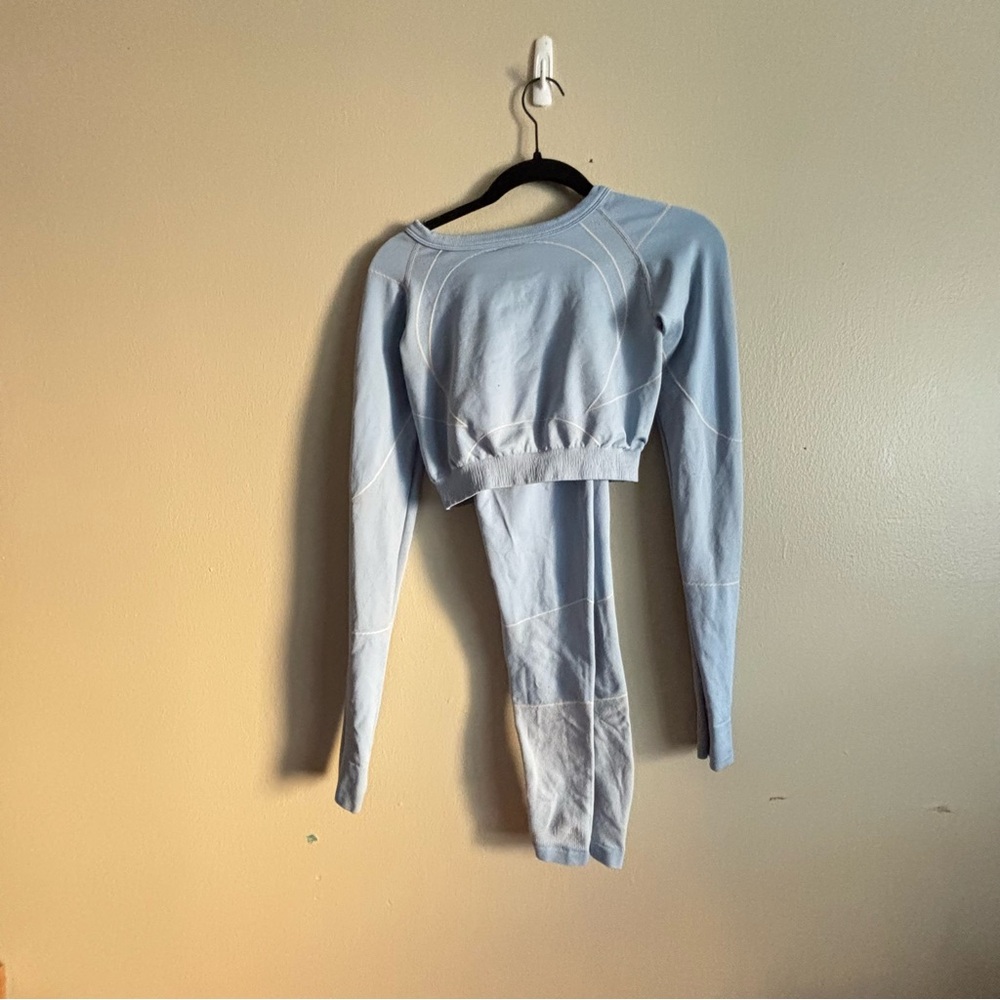 Light Blue Long Sleeve Women's Top